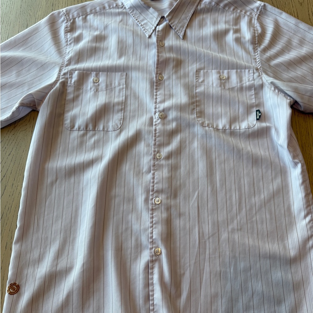 Men’s Element Pink Casual Button Down Shirt Size XL